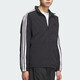 阿迪达斯 （adidas）外套男装2025春季新款运动服梭织透气宽松舒适休闲立领夹克 KC3892黑色/白 L
