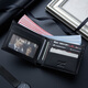 Seven Wolf Wallet Men's Genuine Leather Wallet Gifts for Boyfriend Thin Style College Student New 2025 Trendy Brand Coin Wallet Men's Wolf Label Classic - Red and Brown