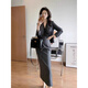 Xia Dian Suding Queen (SE.PSTP) has a strong aura and hits the streets with light luxury temperament. Professional suit skirts, commuter women's style suits and skirts, two-piece set. Gray L. Recommended 109-118 Jin Jin is equal to 0.5 kg