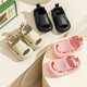 Sandalias para niños de verano Estilo coreano niños Niños y niñas zapatillas nuevas EVA Color sólido Beach Bactou Hole Zapatos Caki 15.5 (tamaño 24-25) Longitud de aproximadamente 15.5 cm