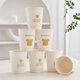 Fresh life disposable cup bear cup 280ml*24 double-layered household commercial office tea cup leak-proof