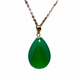 OEMG 18K gold inlaid marrow pendant large simple water drop necklace Yanglu Bao single pendant high-end 18K gold inlaid
