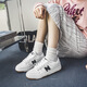 NUEVO BALANCO ZAPATROS WHITE SAPA MUJERES Zapatos casuales Spring y Autumn 2025 Nuevos zapatos de mesa simples de moda y versátiles zapatos deportivos casuales hombres 727 tendón de carne blanca 39