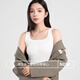 Langsha threaded vest women's underwear, sleeveless white bottoming shirt for spring and summer, thin slim fit with black suspenders inside, short white, high elastic thread M (80-100Jin Jin is equal to 0.5kg can be worn)