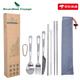 Grenzenloses Voyage Pure Titanium Tischgeschirr Set Outdoor Suppenlöffel Essmesser Fork Löffel tragbar
