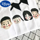 Disney Parent-Child Summer Wear 2025 Neue Familie mit drei und vier familienmodische Mutter-Tochter-Wear-Geschwister-T-Shirt T-Shirt Kurzärärmelte SQ686: Grey 165 Mom S