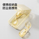 
YEEHOO baby learning to eat training fork spoon PPSU baby self-eating spoon complementary food spoon children's tableware set