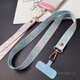 Xinzhu mobile phone lanyard national style rich auspicious clouds long style ins wide version painted cloth strap does not strangle the neck long style women's outdoor travel men's anti-lost mobile phone case key lanyard new purple-rich auspicious clouds painted woven lanyard + purple long clip + small lanyard