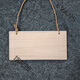 Creative solid wood blank hanging tag custom-made lettering small wooden sign tree sign handwritten painting wooden sign HX 24X12CM blank A type