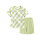 
Yu Zhaolin (YUZHAOLIN) boys pajamas summer thin children's home clothes set medium and large children's clothes children's clothing Nuannuan plaid