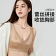 Fr.yh.zh yifu leichte Luxus Unterwäsche 828 Native Jahr Roter Bra Unterwäsche Kein Stahlring kein Knorpel schlafend bequem nackte weibliche hellviolette m 34_7bc (vorgeschlagen 80-100jin [Jin gleich 0,5 kg]))