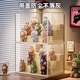 KAMAN Blind Box Storage Display Rack Strawberry Bear Figure Storage Box Transparent Dustproof Bubble Mart Doll Ornament Display Cabinet Custard 4th Floor 3rd Level 1