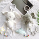 
Qingyu Xiaoling Baby practices the toy hanging of bed bell on the car toys for clamping baby cart hanging wind chimes Rabbit Bear-Lathe wind chimes