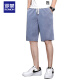 
ROMON (ROMON) Tennis denim shorts men's five-point pants summer ultra-thin loose straight wide-leg pants men's trendy brand ice silk casual mid-sized pants 1049 black 4XL 180-195Jin [Jin equals 0.5 kg]