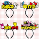 New year class sports meeting cheer headband headband party decoration layout sports meeting inspirational cheer headband photo taking cheer must win headband one pack