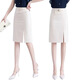 FHHUABD ROCK für Frauen Sommer 2024 neuer hoch taillierter, vielseitiger, schlanker Hüftrock Casual Anzug Rock einstufige Rock mit mittlerem Rock Khaki 9906 l 105jin [Jin entspricht 0,5 kg] -115jin [Jin gleich 0,5 kg]