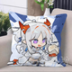 Niedliche Pagode Ark Kissen, 6. Jubiläum Rosen Verknüpfung Chongyue Amiya Doll Kissen Geburtstagsgeschenk D1047 XIQ 45*45 cm + doppelseitiges Muster + Kissen Kern