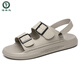 Spechts Sandalen Herren 2025 Sommer Neues modische All-Match-Sandalen mit Rutschstrandschuhen Herren Sandalen schwarz 9903 38