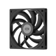 Übertakten Triple (PCCOooler) F5 R12015 Black 12 cm Chassis-Lüfter 15-mm-Dicke Dünne Lüfter 4Pin Dual-Kugellager für ITX-Down-Druck-Computerkühlermodifikation geeignet
