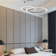 Opple lighting modern simple chandeliers concentric two-ring eccentric three-ring four-ring living and dining room bedroom star ring series 1585 star ring eccentric four-ring 118 watts