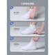 Préparation de belles bottes de pluie Couvrir des bottes de pluie épaissines imperméables en silicone sans glissement pour femmes chaussures de pluie pour les femmes pour les enfants pour les enfants à la couverture du pied blanc-mi-retour [les boutons à double poitrine sont faciles à mettre et à retirer + épaissis M (adaptés à 34-36)
