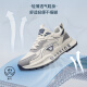 Huili Shoes para hombres Summer Mesh Sports Sports Sports para hombres Zapatos casuales de altura gruesa para hombres-L146C Rice Grey Blue oscuro 40