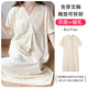 Ou Luxi's summer breastfeeding nightgown short-sleeved maternity confinement suit with chest pads large size pregnant women pajamas long hospitality delivery skirt feeding clothes SSY16803 3XL size recommended weight 148-170Jin [Jin equals 0.5 kg]