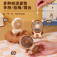 Six-legged Ant New Decompression Carrot Knife Small Fan Handheld Small Fan USB Charging Mini Fan Manufacturer HD6626-light Yellow Cartoon