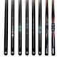 Blueprint new GM billiard cue small head 0102030405 paint-free inlaid cue rock blood blade black eight table cue blueprint 03 aluminum alloy cue box maintenance set