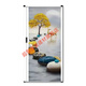 Meikejie aluminum alloy honeycomb folding sliding door without punching kitchen balcony bathroom partition waterproof sliding door Fortune Deer Free simple lock Customized size contact customer service