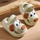 Croton Croton 2025 Spring and Summer New Baby Cave Shoes Eva Material Cartoon Children's Slippers Boys and Girls Sandals Anti-slip Khaki 18 -19 size (inner length 13CM)