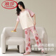 Langsha 2025 Nouveau pyjamas pour femmes en été en été pur coton à manches courtes dessin animé mignon mince d'été chinois de la Saint-Valentin Gift 684b Little Black Bear 2xl (hauteur suggérée 168-178 cm, recommandée