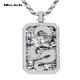 Miss JuJu domineering platinum dragon pendant for men pt950 platinum inlaid with zircon three-dimensional dragon pendant small version of the pendant weighs 33.0-33.2 grams + delivery leather rope