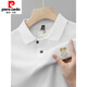 皮尔卡丹（pierre cardin）夏季新款棉男士短袖POLO.衫衫刺绣翻领T恤大码百搭半袖针织新品 6628雾蓝色【主图款】 M 48【建议100-125斤】