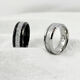 Trendy personalized rime pattern ring men's titanium steel ring men's trendy single fashion wide ring ring does not fade rime pattern ring black size 7 recommended 90 Jin Jin equals 0.5 kg -100 Jin Jin equals 0.5 kg