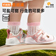Kenopoh Baby Toddler Shoes 25 Summer Soft Sole Functional Shoes Breathable Sandals for Men and Girls Summer Cicada Wing Series GB2433 Hazy Blue/White 19.5 120mm Suitable for foot length 116-124mm