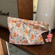 JD Logistics Cute puppy cosmetic bag Japanese style ins simple portable large capacity toiletry bag clutch bag garden puppy without pendants
