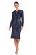 JS Collections Women's Haven Twist Knee Dress, Navy Navy 14