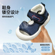 Jingqi baby toddler sandals summer new baby non-slip soft bottom breathable baby sandals for boys and girls gray 11.5 cm inner length
