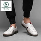 Woodpecker summer leather sandals men's soft sole soft face men's casual versatile hollow sandals hole shoes non-slip driving shoes white 6625 38