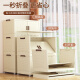 
Shunyou Storage Cabinet Storage Box with Wheeled Cabinet Wardrobe Foldable Kitchen Storage Cabinet Four-Level SY-1315