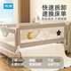 Guanlilang bed fence baby crib guardrail baby heightening anti-fall and anti-fall three-sided bedside vertical lifting fence Hanhan Bear 1 + gray star * 2 three-sided installation three-piece combination (1.8 meters + 2.0 meters + 2.0 meters)