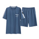 Modal Boys kurzärmeligte Pyjamas für Sommer Baumwolle große Baumwoll-Sommer-Heimkleidung koreanische Version für Casual Wear A671 L (Empfohlen 100-120 Jin [Jin ist gleich 0,5 kg]))
