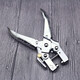 Vinoa Air-Eye Stanzzange einloch ein Loch Stanzkrimpszange Metallschutz Ring Bindungsmaschine Handbuch Hand drücken 6174 Pressen Crimpange + 4,5 mm Goldschnalle
