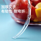 Meliya fruit fork disposable fork food grade dessert cake fruit snack fork 100 pieces