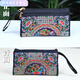 Henglan ethnic style embroidered clutch bag embroidered small bag Chinese style mobile phone bag coin purse fashionable red money flower