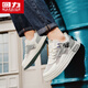 Warrior men's shoes summer versatile mesh shoes men's breathable casual shoes men's L758N white gray 43
