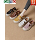 Cartelo Leather Bag-Toe Sandals for Women 2025 Summer New Hollow Breatable Soft Sole Loafer Casual Hole Zapatos en blanco 35