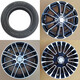 Roues en alliage en aluminium de 13 pouces 15565R13 Anneau en aluminium électrique à quatre roues 16570R13 Vacuum Tire Sightseeing and Tourist Bus Roues en aluminium Gem de 13 pouces (distance centrale 114,3 mm)