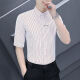 
FHHUABD spring and autumn casual long-sleeved shirt for men's anti-wrinkle slim-fit inch shirt trendy business new style shirt for men 829 black [model] Regular M Reference 90-110Jin [Jin equals 0.5 kg]